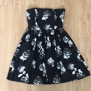 Floral Strapless Dress